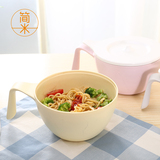 简米日式餐具泡面碗带盖沙拉碗创意大号便当盒方便面碗泡面杯汤碗