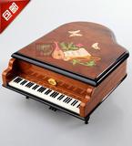 雷曼士30音木质钢琴音乐盒Y30M8E 卡农圣诞情人节定制刻字礼物