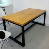 创意办公桌原木书桌大板个性茶桌椅美式实木餐桌椅组合小户型复古