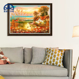 DMC十字绣正品 套件 专卖 -世界名画油画 地中海 风景17精准印花