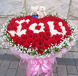 圣诞节情人节热销花束99朵红玫瑰鲜花同城速递苏州鲜花店生日求婚