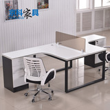 组合两人位办公桌椅上海办公家具职员电脑桌员工财务桌屏风工作位
