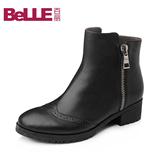 Belle/百丽2015冬季牛皮女短靴BCV46DD5