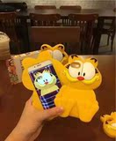 立体加菲猫iPhone6手机壳6 plus硅胶保护套苹果6S咖啡猫5S贱猫4s