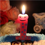 数字蜡烛卡通青蛙儿童宝宝生日彩色派对装饰可爱蛋糕创意字母批发