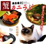 无线电动逗猫狗玩具宠物用品电动遥控螃蟹玩具宠物玩具狗猫玩具