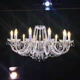 欧式奢华水晶吊灯北欧客厅大气矮户型蜡烛灯现代简约餐厅卧室灯具