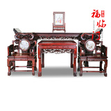 仿古家具古典明清中式神台实木榆木佛龛供台供桌中堂四六件供奉桌