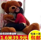 特卖/布娃娃可爱超大号毛绒玩具泰迪熊大熊圣诞节礼物女孩公仔熊?