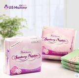 US Mammy/优生妈咪 夜间防护型 棉柔型 产妇卫生巾6片装 新品