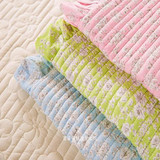 韩式正品纯棉枕套一对三层夹棉花边4874cm加厚全棉绗缝单人枕头套