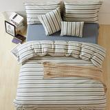 水洗棉四件套宜家床单被套可订制尺寸简约棉麻特价包邮