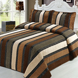 特价包邮欧式毛绒绗缝被床盖三件套出口床罩床单冬盖毯加厚毛毯