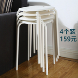 时尚简约塑料凳子家用胶凳椅子创意餐桌凳高凳简易小凳子餐凳堆叠