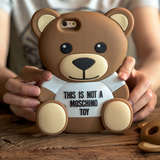 Moschino小熊Teddy Bear苹果iphone6s plus硅胶正品手机保护套壳