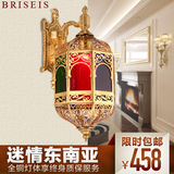 BRISEIS 欧式全铜壁灯 美式壁灯 卧室床头壁灯 高档客厅led壁灯