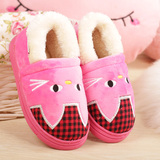冬季加厚保暖棉拖鞋包跟男女童居家鞋儿童可爱宝宝棉鞋1-3-7岁