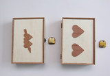 四方伙伴方形木盒同学录韩版创意学生毕业纪念册带密码锁带镜子