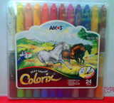 AMOS韩国  儿童24色旋转蜡笔  安全无毒 可水洗油画棒炫彩棒 包邮