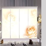 移门贴纸 衣柜贴 定制 玻璃贴膜 客厅墙纸卧室橱柜门贴 玫瑰之约