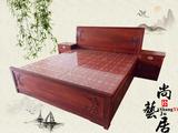 特价精品实木大床 红木非洲花梨中式古典现代1.8米双人床简约床