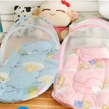 可放床上宝宝婴儿儿童蚊帐带抱被枕头纱帐密闭式蚊帐可折叠纱罩
