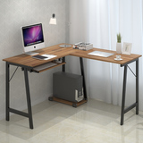 电脑桌家用台式办公桌现代简约转角书桌创意双人电脑桌子