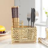 欧式不锈钢筷子筒笔筒创意多功能厨房用品创意筷子笼置物架餐具