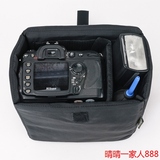 防水可折叠相机超厚摄影包内胆包可放休闲包双肩背中套机 一机2镜