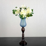 奢华客厅装饰品摆件创意玻璃花瓶创意欧式美式乡村样板间花瓶摆设