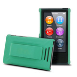 绿色苹果MP3 iPod nano7 nano8硬壳套保护壳外壳套带扣夹跑步配件