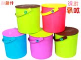 大号水桶凳加厚塑料可坐家用钓鱼桶洗澡桶洗车桶 玩具收纳桶带盖
