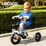 新品Lecoco乐卡儿童三轮车2-6岁充气轮脚踏车小孩童车自行车