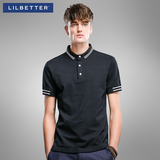 Lilbetter男士POLO衫 短袖海军保罗衫条纹翻领体恤英伦风男半袖潮