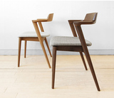 订做日式实木餐椅简约白橡木办公椅新款咖啡椅圈椅餐桌椅休闲椅