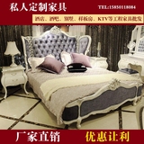 欧式床实木双人床1.8布艺床1.5橡木床田园床美式床婚床卧室家具