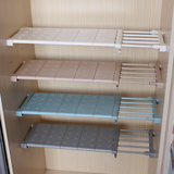 层隔板柜子免钉置物架橱柜浴室层架隔层架可伸缩整理架衣柜收纳分