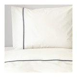 【宜家IKEA正品代购】赫克索 被套和枕套/枕头套 床上用品 白色