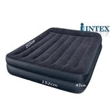 美国INTEX66702豪华植绒内置220V电泵双层双人加大充气床气垫床