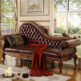 简约时尚欧式客厅贵妃椅奢华实木雕花贵妃椅新古典客厅贵妃椅家具