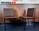 明妮现代简约餐厅餐椅皮艺餐椅靠背椅软包椅酒店咖啡厅客厅餐椅