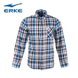 ERKE鸿星尔克开衫品牌LOGO综训服装正品男长袖衬衫11214305010