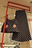 韩国代购2016夏季新款波点吊带露肩上衣+半身裙两件套时尚套装