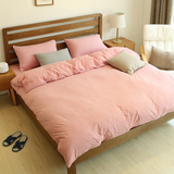 天竺棉四件套针织日式婴儿级纯棉被套床笠床单1.5/1.8米良品4件套