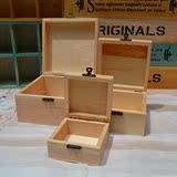 特价实木zakka桌面收纳盒木质复古储物化妆品带锁礼品小木盒箱子