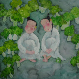 纪晓峰油画京剧系列现代装饰手绘油画客厅挂画