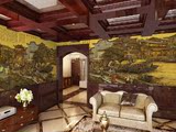 中式大型壁画南乡旧梦墙纸酒店餐厅卧室客厅怀旧复古主题壁纸