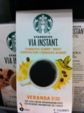 二件包邮 加拿大代购Starbuck Veranda Blend速溶咖啡粉26.4克/袋