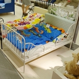 IKEA宜家代购 米隆 加长床 儿童床框架伸缩床铁艺床 含床板 新款