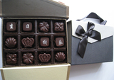 高端定制个性化可刻字创意diy法国进口手工黑巧克力生日礼物